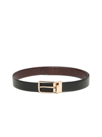 Teakwood Leathers Men Textured Leather Reversible Formal Belt