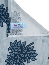 Myntra Elegant Homes Blue & White Floral 400 TC King Bedsheet with 2 Pillow Covers
