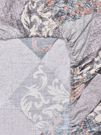 Myntra Elegant Homes Berbilang Warna Geometrik 300 TC Cadar Katil King dengan 2 Sarung Bantal