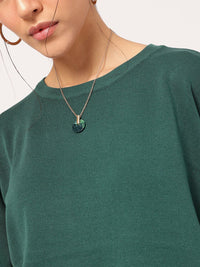 DressBerry The Knit Shift Contrast Edge Slit Hem Co-Ords