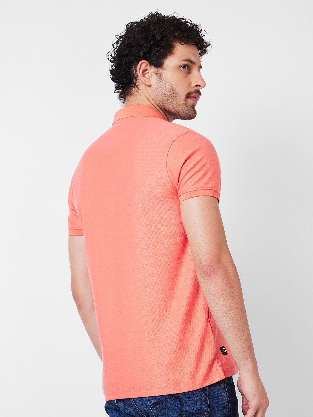 SPYKAR Polo Collar Cotton Slim Fit T-shirt