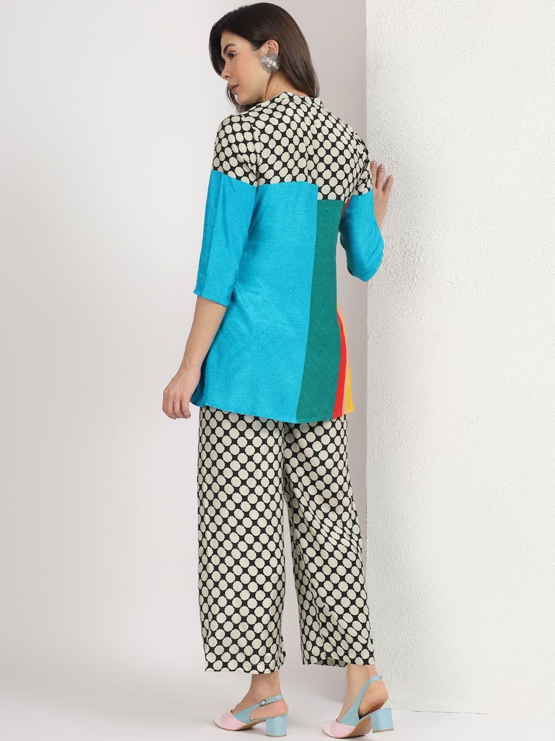 Mamicha Colourblocked Tunic with Palazzos