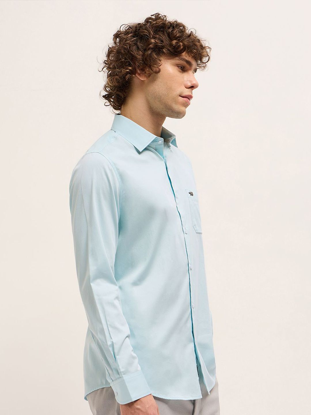THE BEAR HOUSE Men Tailored Fit Opaque Formal Shirt