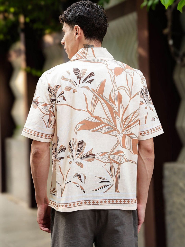 Eszett Men Floral Printed Casual Shirt