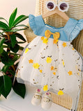 YK Floral Print A-Line Dress