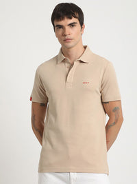 THE BEAR HOUSE Polo Collar Slim Fit Pure Cotton T-shirt