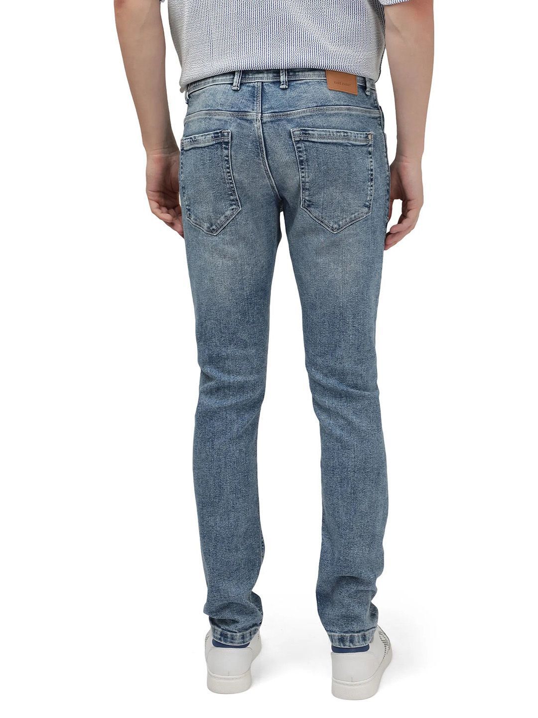 RARE RABBIT Men Comfort Fit Heavy Fade Stretchable Jeans