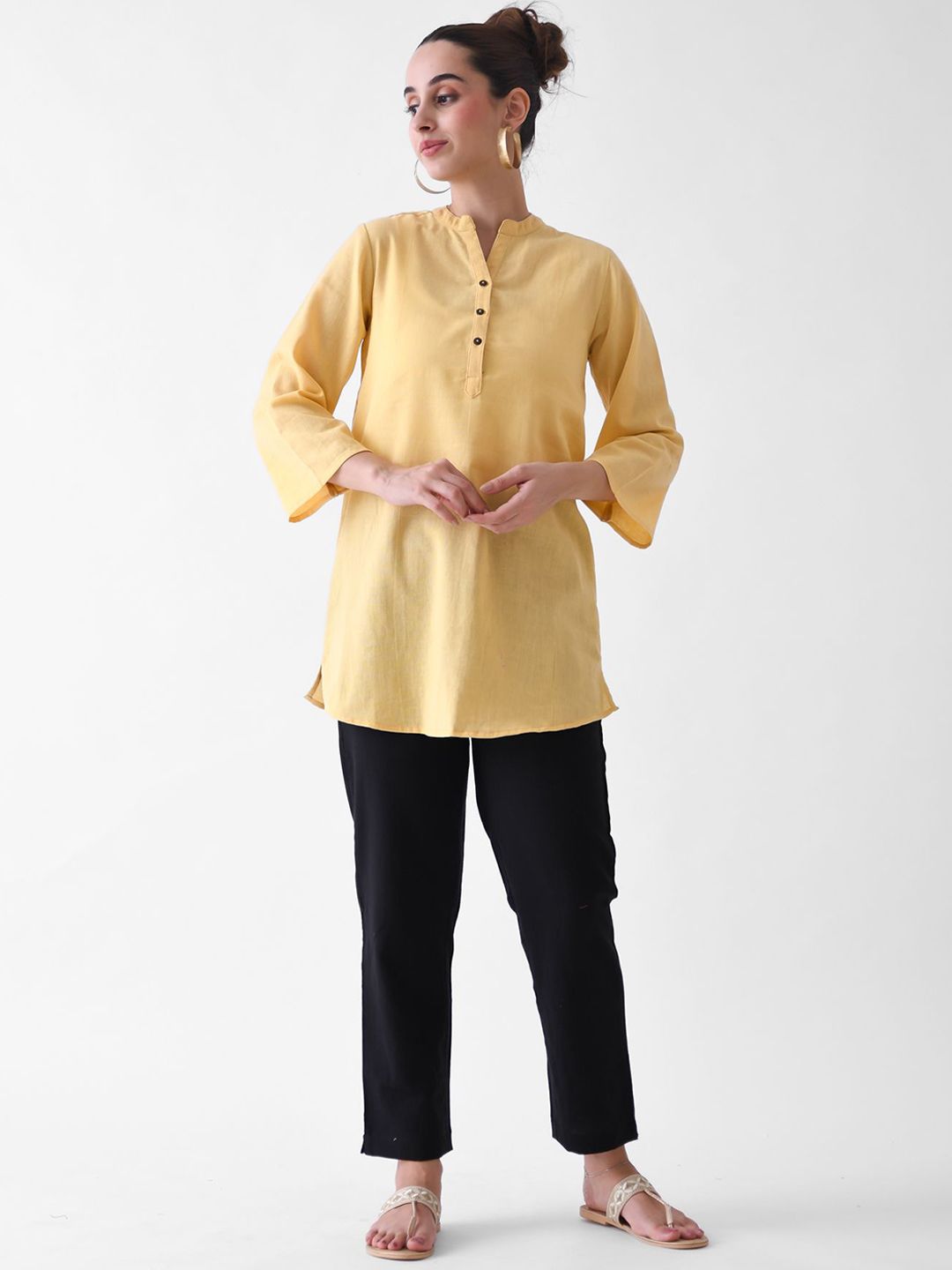 Rustorange Women Pure Cotton Mid-Rise Trouser
