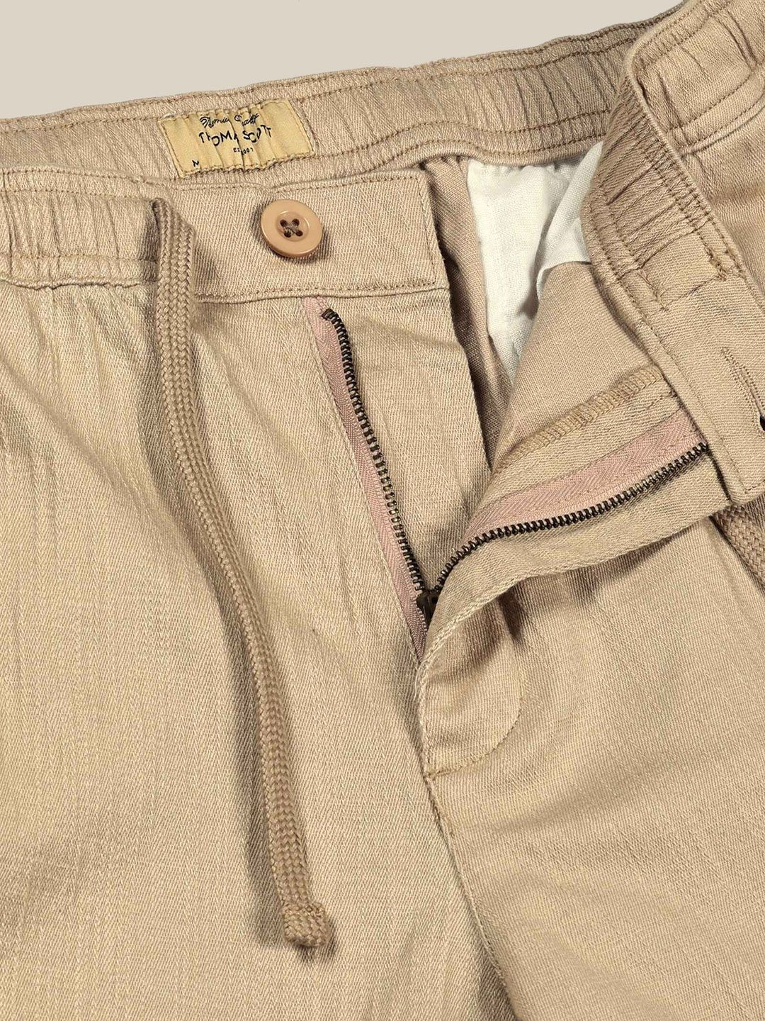 Thomas Scott Men Smart Straight Fit Cotton Trousers