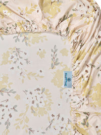 KLOTTHE Bunga Kuning 300 TC Cadar King dengan 2 Sarung Bantal