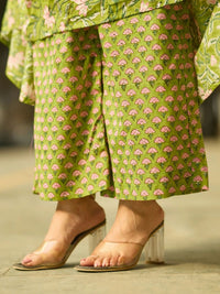 KALINI Women Floral Printed Anarkali Kurta with Trousers & Dupatta