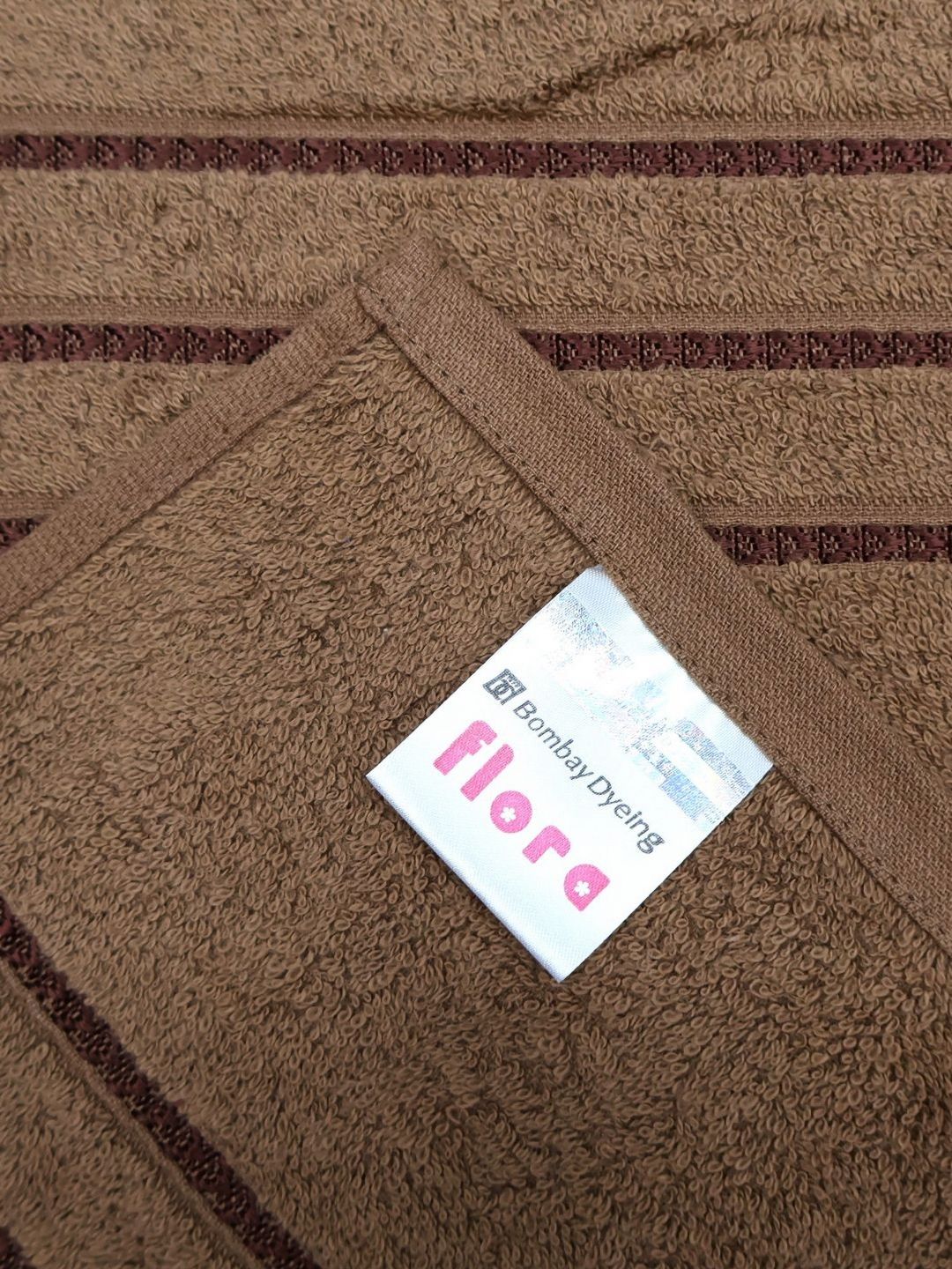 BOMBAY DYEING Brown 4 Pieces Cotton 400 GSM Towel Set