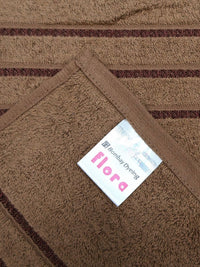 BOMBAY DYEING Brown 4 Pieces Cotton 400 GSM Towel Set