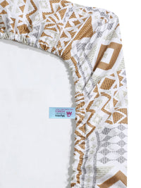 Myntra Elegant Homes Mustard Printed Cotton 400TC Set Cadar Super King 2.7 x 2.7 m