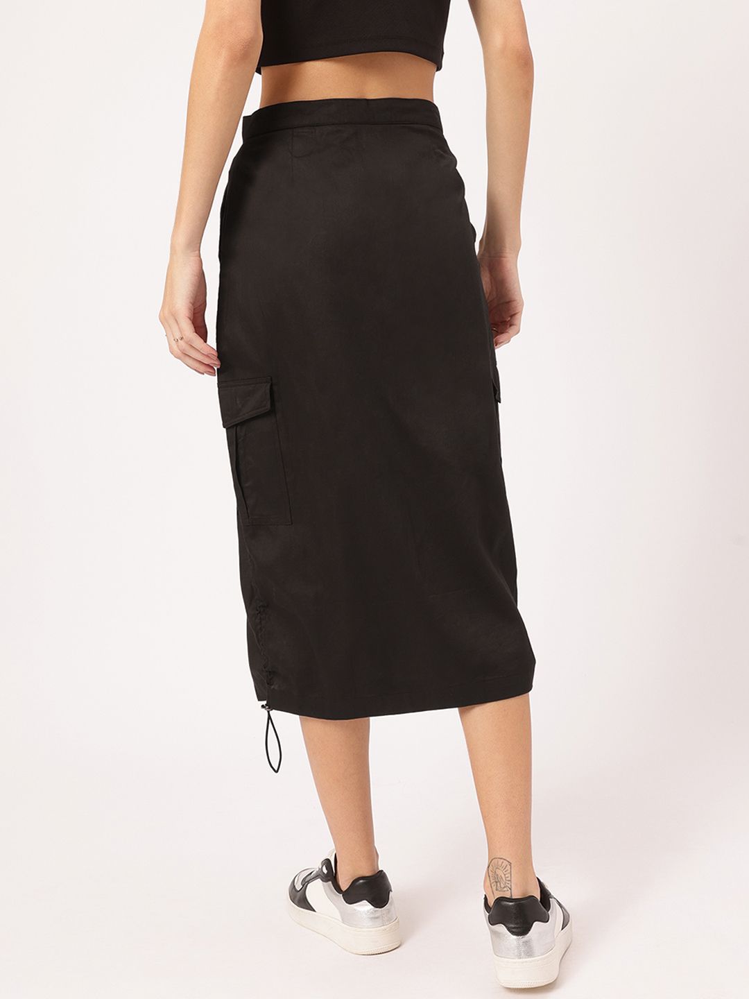 DressBerry Utility Uprising Parachute Cargo Straight Midi Skirt