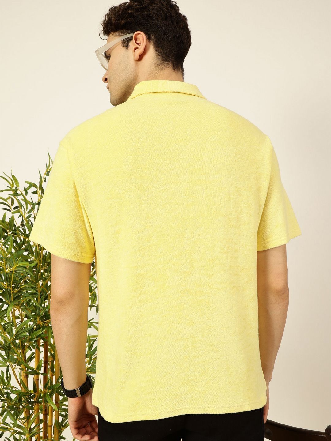 Thomas Scott Men Solid Polo Collar Cotton Relaxed Fit T-Shirt