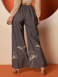 Antheaa Women Smart High-Rise Trousers