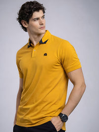 T-shirt Kolar Polo Logo Jenama ADRO Lelaki