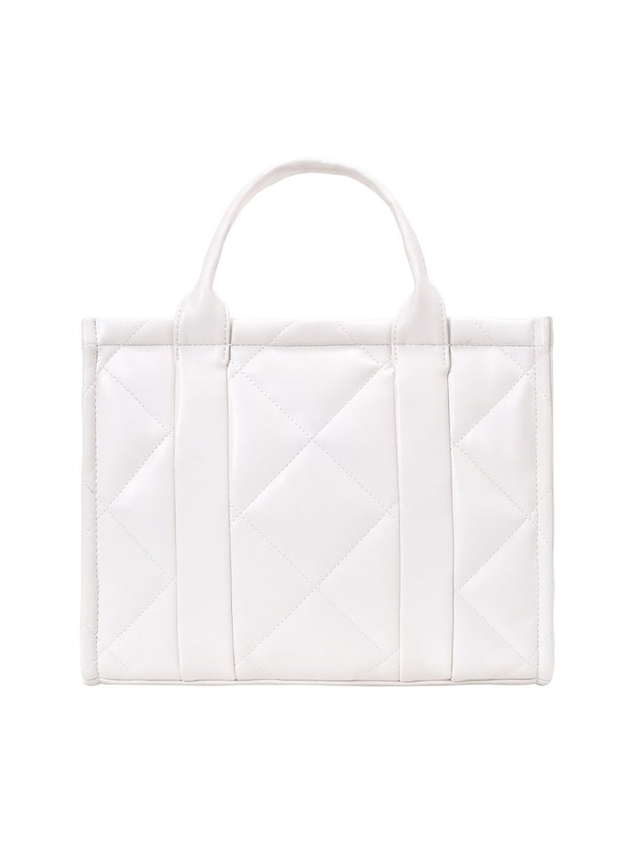 Lino Perros Quilted Structured Handheld Bag
