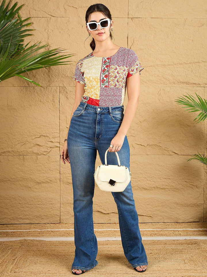 Berrylush Women Ethnic Motifs Printed Top