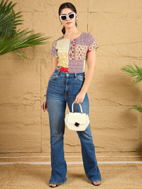 Berrylush Women Ethnic Motifs Printed Top