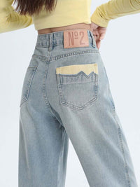 DressBerry Women Straight Fit High-Rise Light Fade Jeans