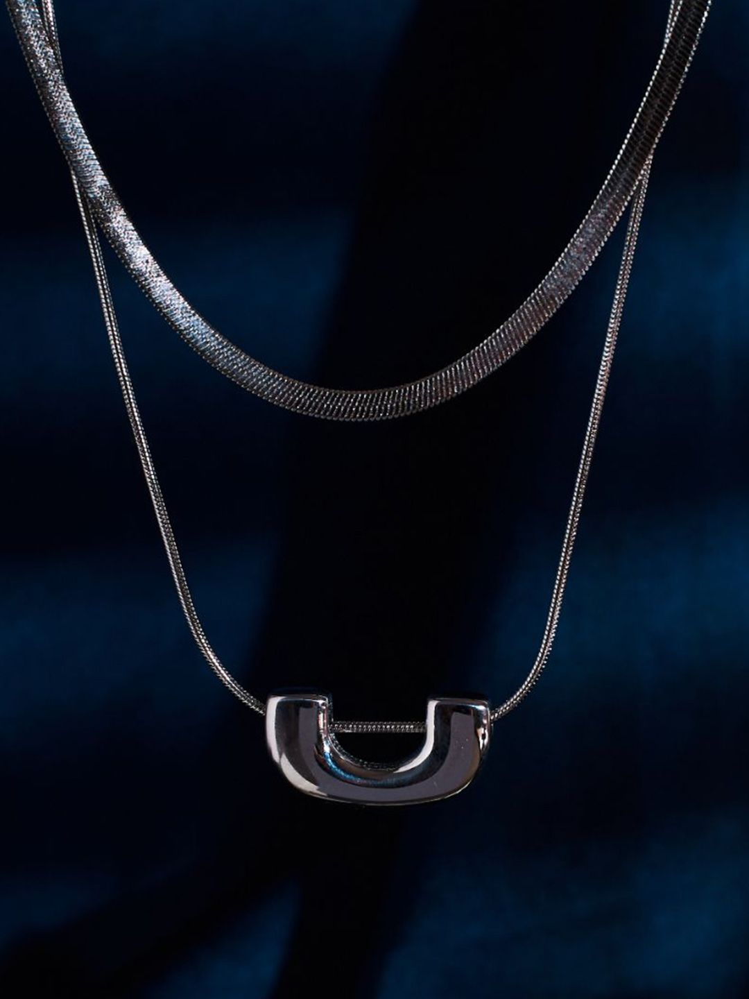 Kalung berlapis daya tahan keluli tahan karat asin