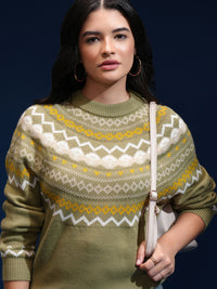 ESPYR By Tokyo Talkies Women Round Neck Pullover