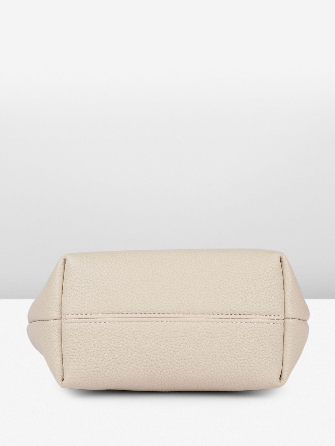 DressBerry Textured Structured Handheld Bag With Embellished