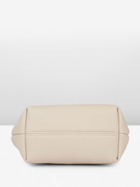DressBerry Textured Structured Handheld Bag With Embellished
