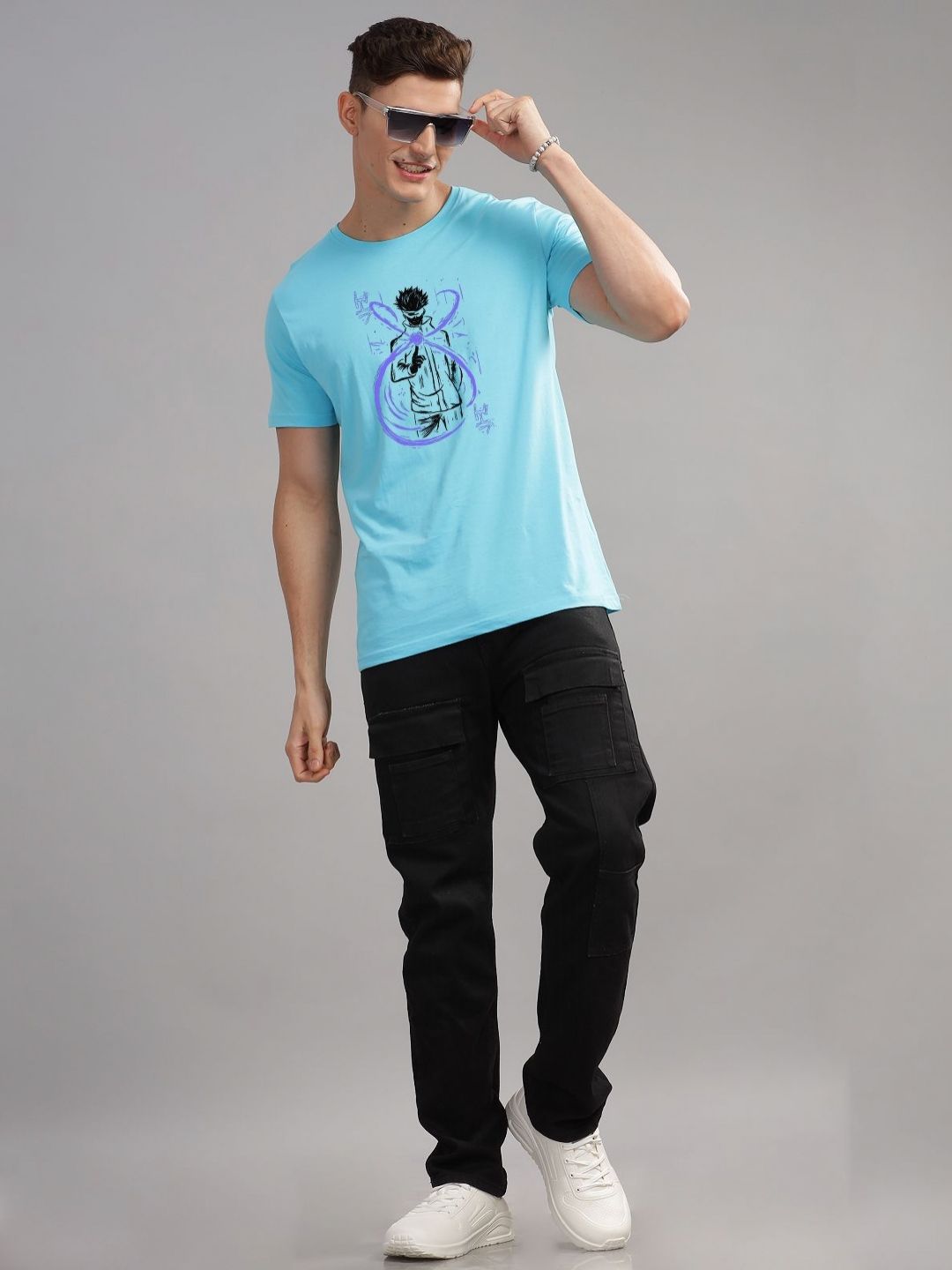 ADRO Men Graphic Printed Graphic Print Others Round Neck Cotton Tshirt