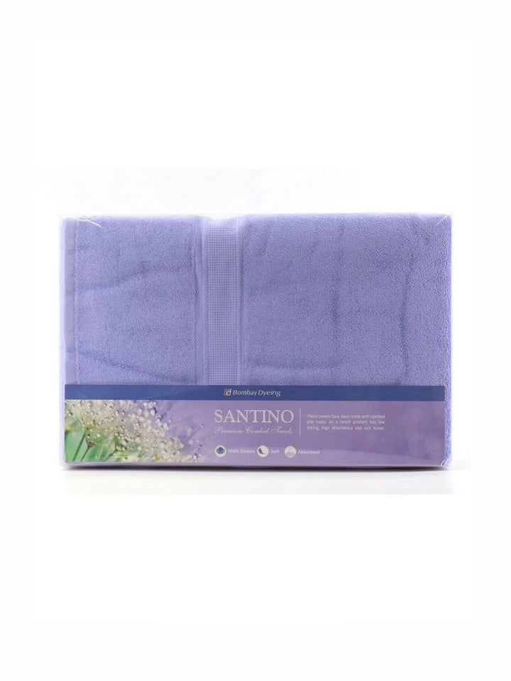 BOMBAY DYEING Blue 1 Pcs Cotton 550 GSM Bath Towel