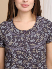 Sweet Dreams Printed Pure Cotton Maxi Nightdress