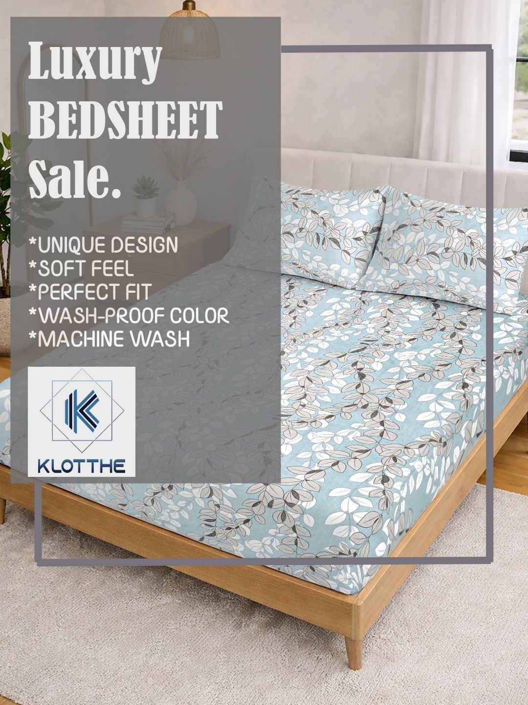 KLOTTHE Multi Floral Printed Cadar 300 TC King