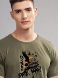 ADRO Men Typography Printed T-shirt
