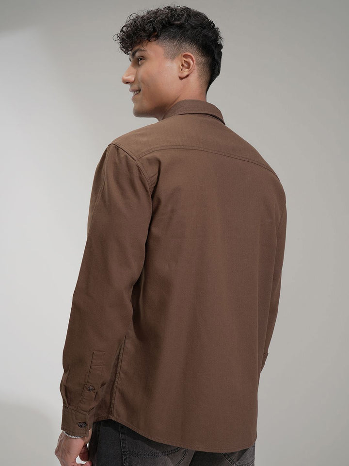 HIGHLANDER Men Comfort Opaque Casual Shirt