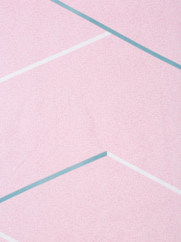 Myntra Elegant Homes Pink Geometric 300 TC Cadar Katil King & 2 Sarung Bantal- 2.50mx2.20m