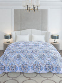 Monte Carlo Blue & White Floral Mild Winter 210 GSM Double Bed Duvet