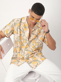 VASTRADO Men Classic Floral Opaque Printed Pure Cotton Casual Shirt