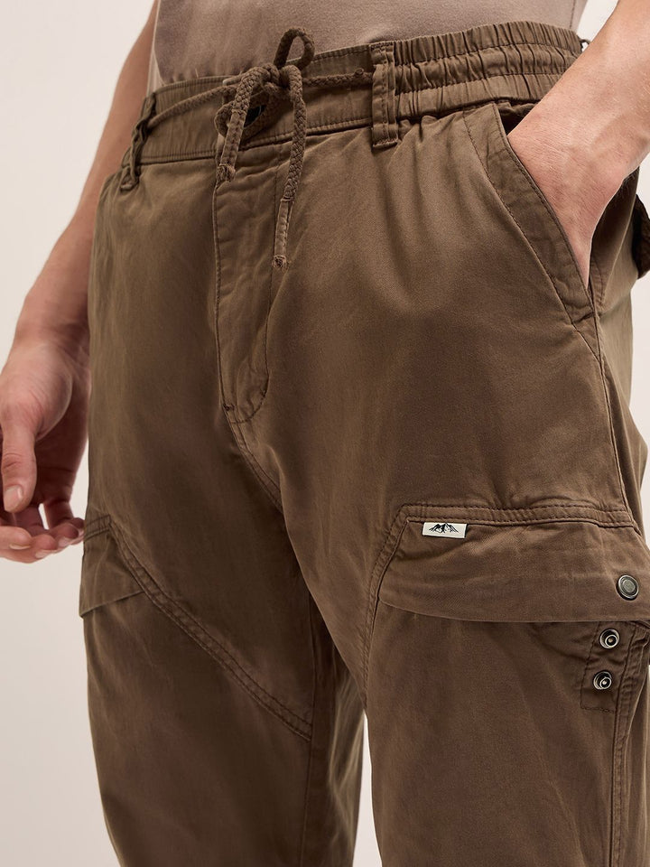 THE BEAR HOUSE Men Cotton Slim Fit Cargos