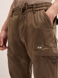 THE BEAR HOUSE Men Cotton Slim Fit Cargos
