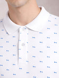 ADRO Men Printed Polo Collar T-shirt