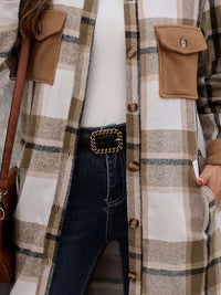 DressBerry Women Checked Single-Breasted Overcoat