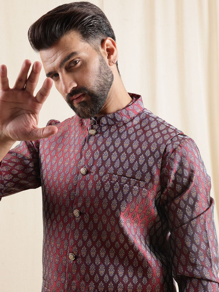 Anouk Men Regular Kurta with Pyjama With Nehru jacket
