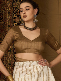 Saree mall Silk Blend Designer Ikat Sarees