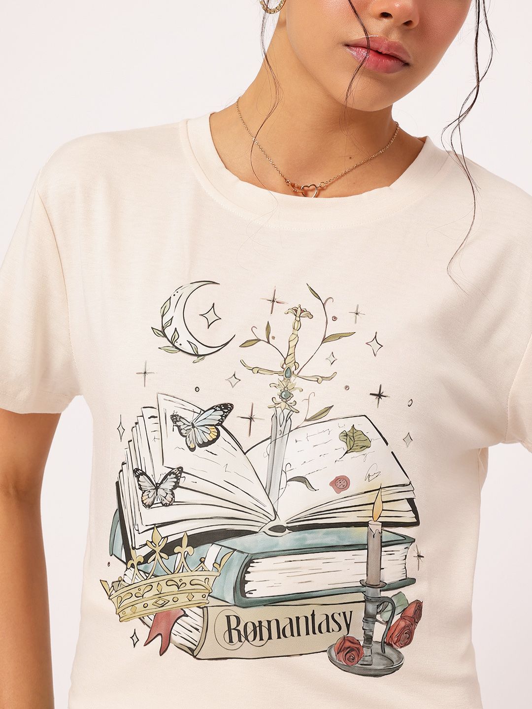DressBerry Soft Girl Dreams Printed T-shirt