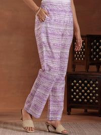 Libas Floral Printed Pure Cotton Straight Kurta with Trousers & With Dupatta