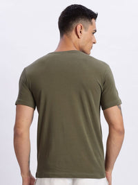 ADRO Men Typography Printed Round Neck Cotton T-shirt