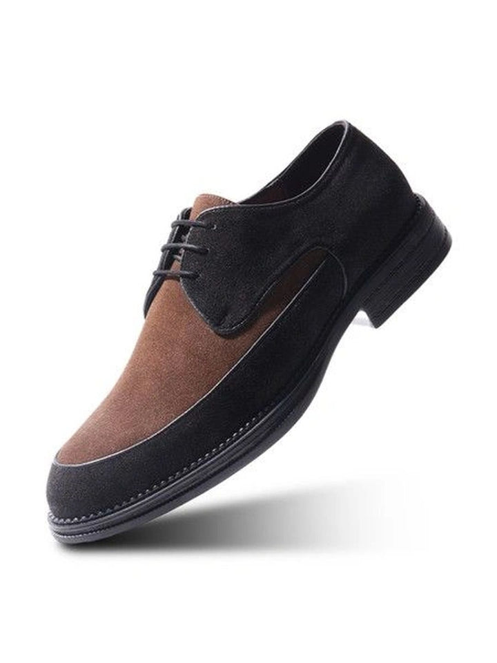 MONKSTORY Brown & Black Atelier 1860 Dual Tone Derby Lace-Ups