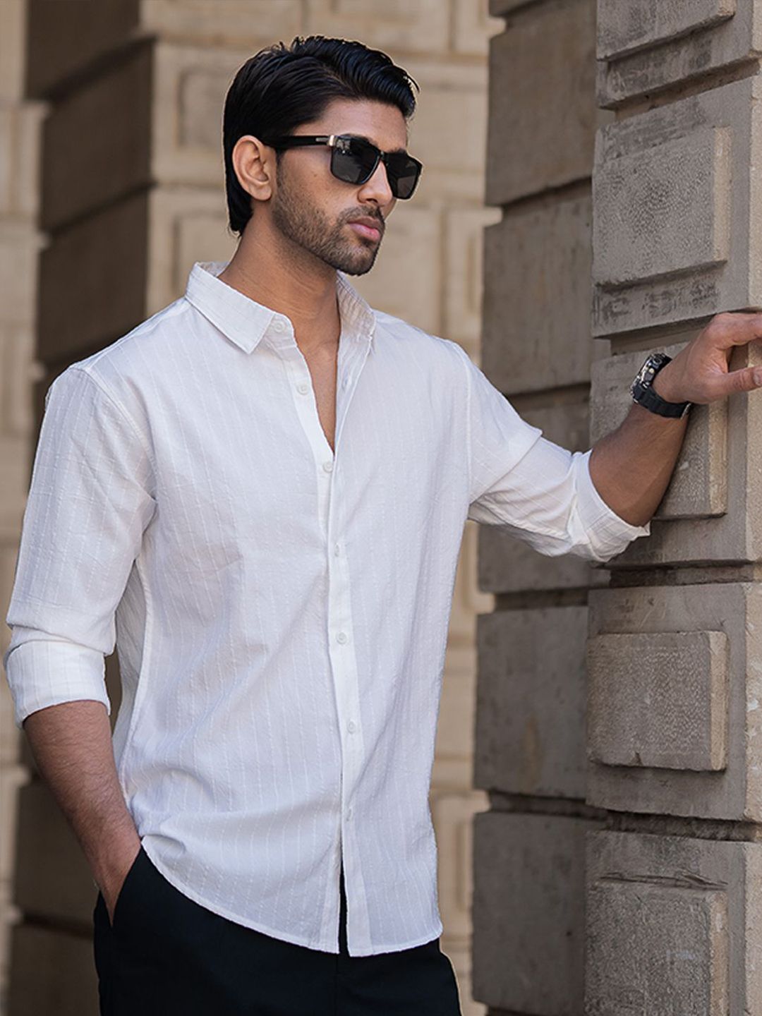 Powerlook Men Opaque Casual Shirt